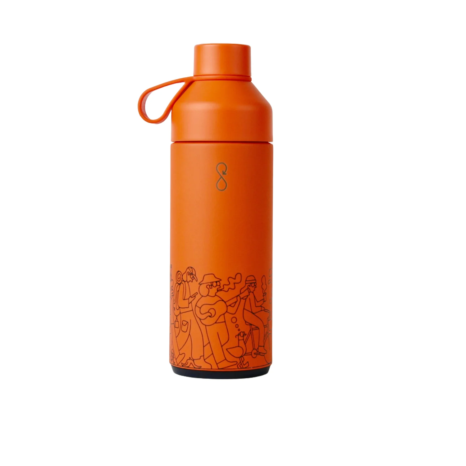 Sealskinz x Ocean Bottle - Reusable Water Bottle (Sun Orange 1 Litre) - Image 3
